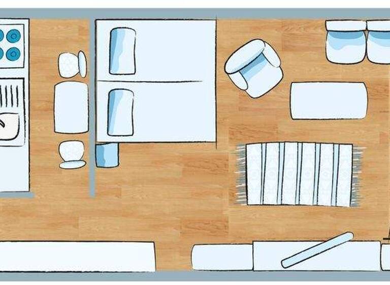 Studio zur Miete 185 € 1 Zimmer 28,5 m² 1. Geschoss Prager Straße 22 Hohenstücken Brandenburg 14772