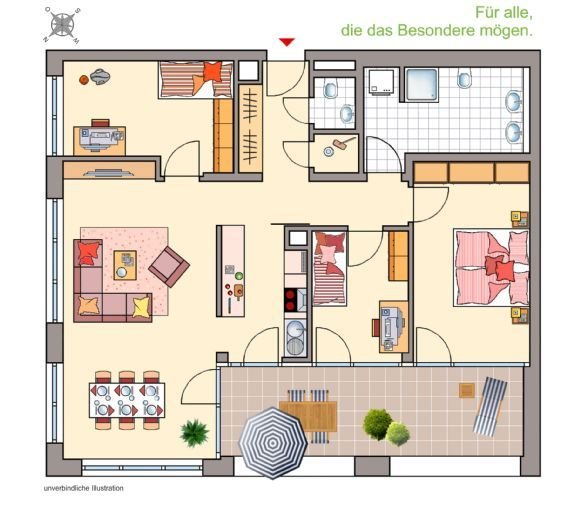 Wohnung zur Miete 1.395 € 4 Zimmer 108,7 m²<br/>Wohnfläche 3.<br/>Geschoss 01.03.2025<br/>Verfügbarkeit Wendlingen Wendlingen am Neckar 73240