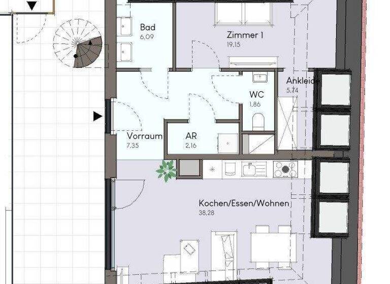 Wohnung zum Kauf - Erstbezug 468.000 € 2 Zimmer 80,6 m² 2. Geschoss Doktor Karl Renner-Platz Traiskirchen 2514
