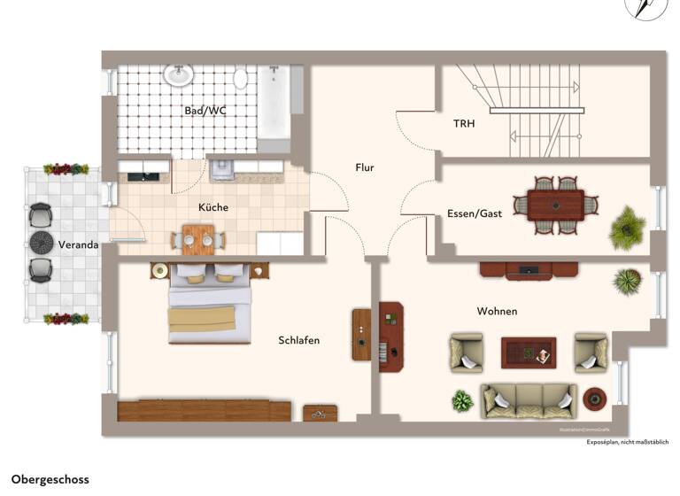 Wohnung zum Kauf provisionsfrei 298.000 € 3 Zimmer 89,8 m²<br/>Wohnfläche 1.<br/>Geschoss ab sofort<br/>Verfügbarkeit Friedrich-Ebert-Straße 15 Daberstedt Erfurt 99096