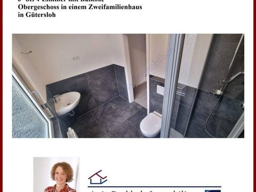 Wohnung zur Miete 840 € 4 Zimmer 85 m² 1. Geschoss Innenstadt Gütersloh 33330