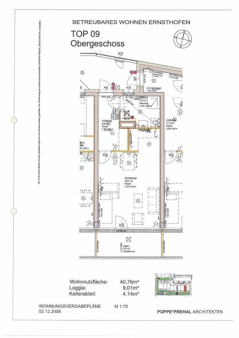 Wohnung zur Miete 424 € 1 Zimmer 40,8 m²<br/>Wohnfläche Burgergasse Ernsthofen 4432