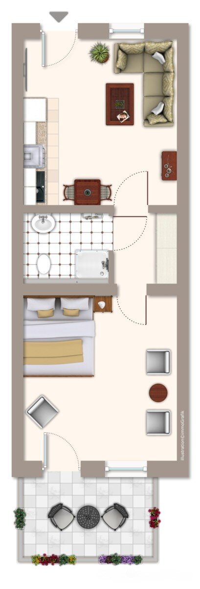 Wohnung zum Kauf 249.000 € 2 Zimmer 44 m²<br/>Wohnfläche 1.<br/>Geschoss ab sofort<br/>Verfügbarkeit Strandstraße 15A Thiessow Thiessow 18586