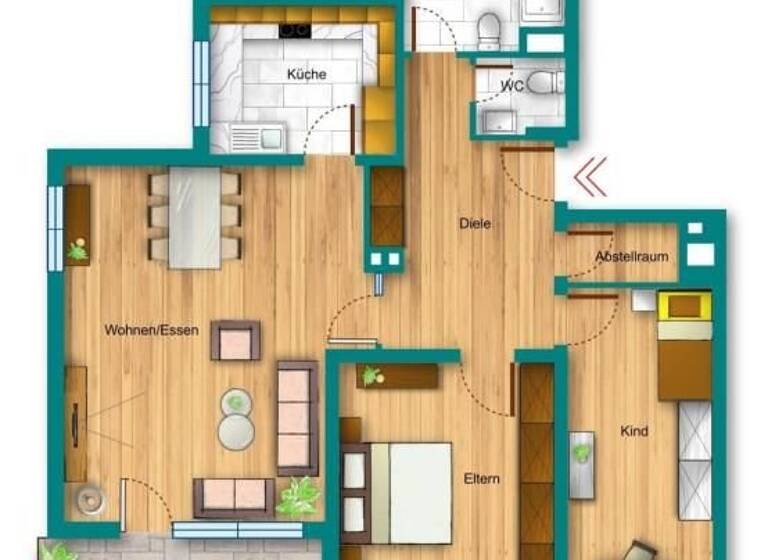 Wohnung zur Miete 710 € 3 Zimmer 89 m²<br/>Wohnfläche Melsungen Melsungen 34212