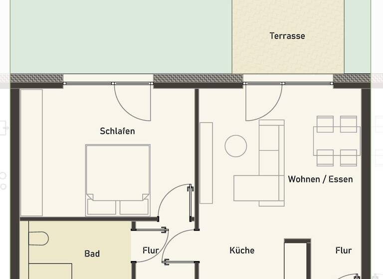 Wohnung zur Miete - Erstbezug 791 € 2 Zimmer 60,9 m² 3 Geschosse frei ab 01.07.2026 In der Strothe 1C Atter Osnabrück 49076