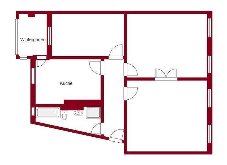 Wohnung zur Miete 594 € 3 Zimmer 84,8 m² EG Ostwall 7 Stendal 39576