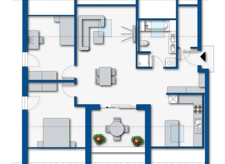 Terrassenwohnung zum Kauf - Erstbezug provisionsfrei 349.000 € 3 Zimmer 83 m² 2. Geschoss Landau Landau an der Isar 94405