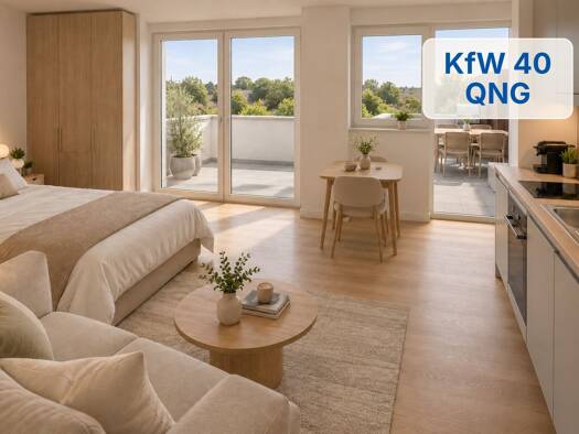 Penthouse zum Kauf - Neubau provisionsfrei 282.216 € 1 Zimmer 42,8 m² Geschoss 2/3 frei ab 01.12.2027 Dollnsteiner Straße Reichelsdorf Nürnberg 90453