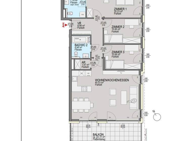 Wohnung zum Kauf 859.100 € 4 Zimmer 105,7 m² Pörtschach am Wörthersee 9210