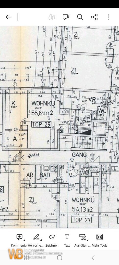 Wohnung zum Kauf 300.000 € 2 Zimmer 57 m²<br/>Wohnfläche 5.<br/>Geschoss Mommsengasse Wien 1040