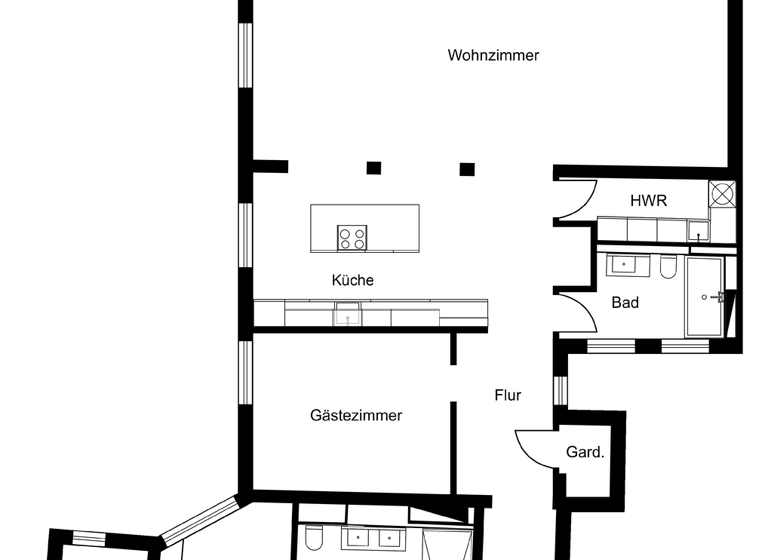 Wohnung zur Miete 4.150 € 3 Zimmer 138 m² 2. Geschoss Wallstraße 84 Mitte Berlin 10179
