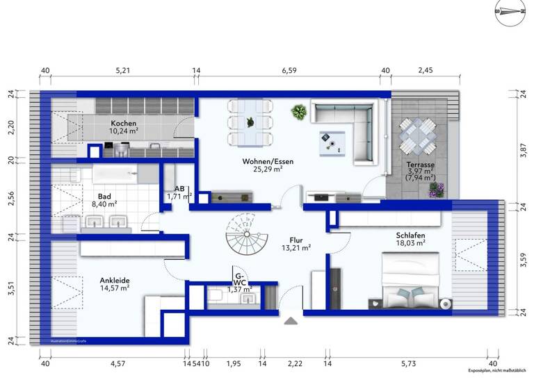 Maisonette zum Kauf 549.000 € 5 Zimmer 144,6 m² Waldstadt Karlsruhe 76139