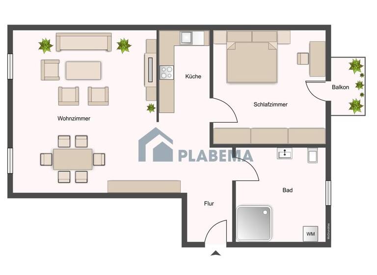 Wohnung zur Miete 541 € 2 Zimmer 38 m²<br/>Wohnfläche 1.<br/>Geschoss 01.05.2025<br/>Verfügbarkeit Grüne Straße 15 c Güstrow Güstrow 18273