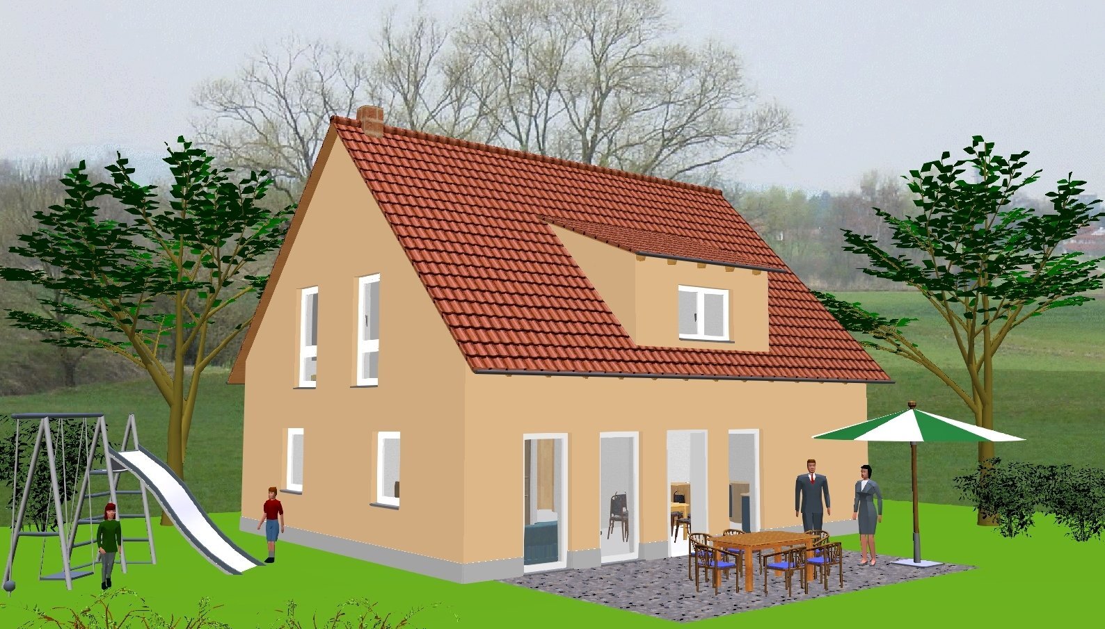 Einfamilienhaus zum Kauf provisionsfrei 347.600 € 6 Zimmer 132,6 m²<br/>Wohnfläche 760 m²<br/>Grundstück Dombühl Dombühl 91601