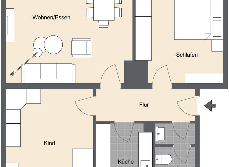 Wohnung zum Kauf 249.900 € 3 Zimmer 72,9 m²<br/>Wohnfläche Eselsberg Ulm 89075