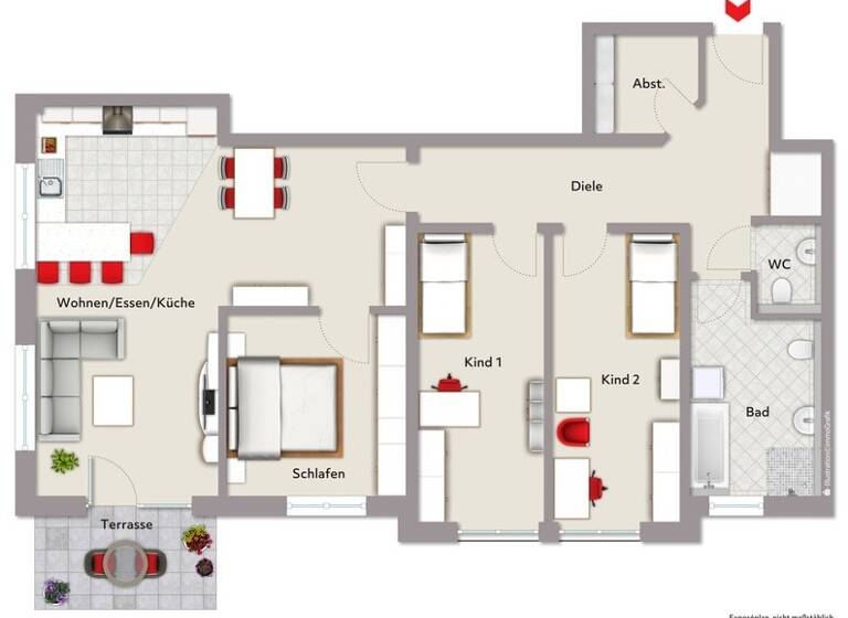 Wohnung zum Kauf provisionsfrei 486.572 € 4 Zimmer 107,6 m²<br/>Wohnfläche Neuendettelsau Neuendettelsau 91564