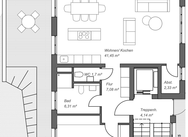 Wohnung zum Kauf provisionsfrei 533.500 € 3 Zimmer 82,1 m² 3. Geschoss frei ab 31.03.2027 Brunnenstraße 49 Hödingen Überlingen 88662