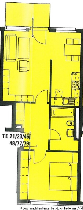 Wohnung zur Miete 520 € 2 Zimmer 59,9 m²<br/>Wohnfläche 2.<br/>Geschoss Hopfenweg 16 Radeberger Vorstadt (Angelikastr.) Dresden 01099