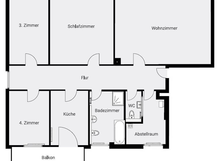 Wohnung zur Miete 1.236 € 4 Zimmer 132,6 m² 1. Geschoss Dr.-Heinrich-Jasper-Straße 6 Auguststadt Wolfenbüttel 38304