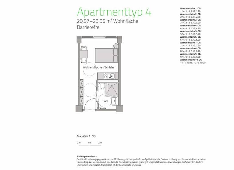 Studio zum Kauf - Erstbezug provisionsfrei 189.900 € 1 Zimmer 20,8 m² 5. Geschoss Lyoner Str. 11 Schwanheim Frankfurt 60528