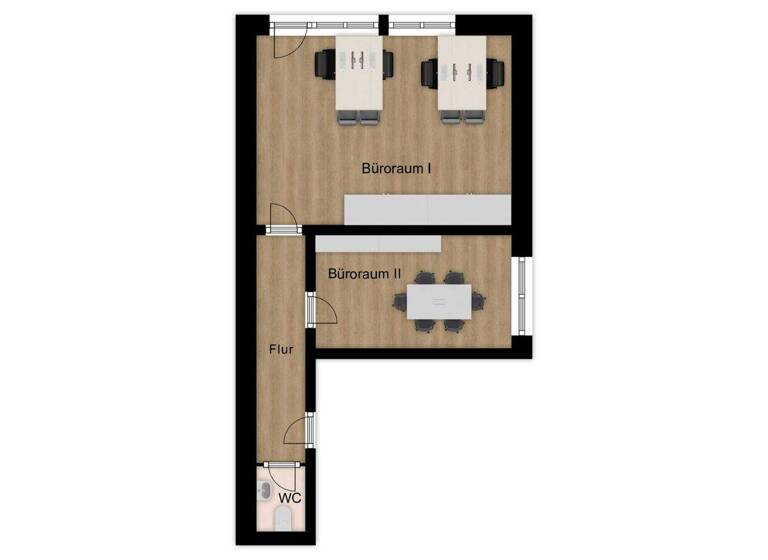 Bürogebäude zur Miete 620 € 53 m² Bürofläche Weststadt Osnabrück 49080