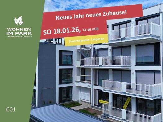 Wohnung zum Kauf - Neubau provisionsfrei 413.900 € 3 Zimmer 79,4 m² EG Am Simontalgraben 23 Langenau 89129