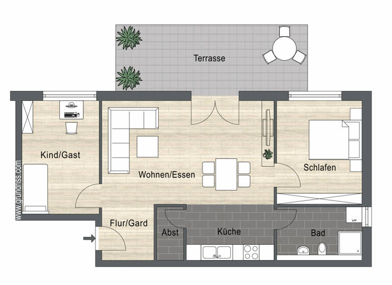 Wohnung zum Kauf 404.487 € 3,5 Zimmer 77,1 m² EG Kirchstraße 18 Sulzfeld 75056