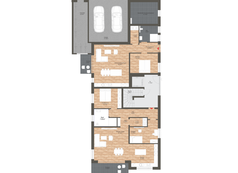 Terrassenwohnung zum Kauf 378.000 € 3,5 Zimmer 95 m² Bornholmstraße 25 Brake Bielefeld 33729
