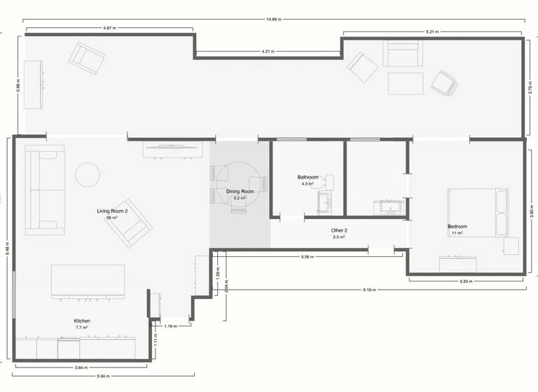 Penthouse zum Kauf 1.050.000 € 3 Zimmer 222 m² 3. Geschoss Palma De Mallorca 07015