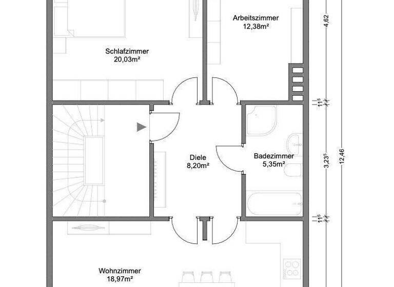 Wohnung zum Kauf 319.000 € 3 Zimmer 78,9 m² Schwachhausen Bremen / Schwachhausen 28209