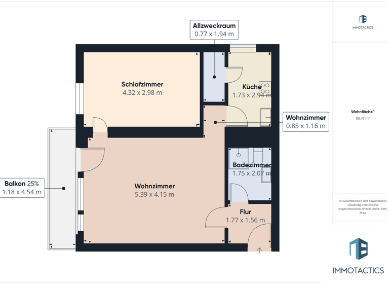 Wohnung zum Kauf 139.000 € 2 Zimmer 50 m² 3. Geschoss Bad Münster-Ebernburg Bad Kreuznach 55583