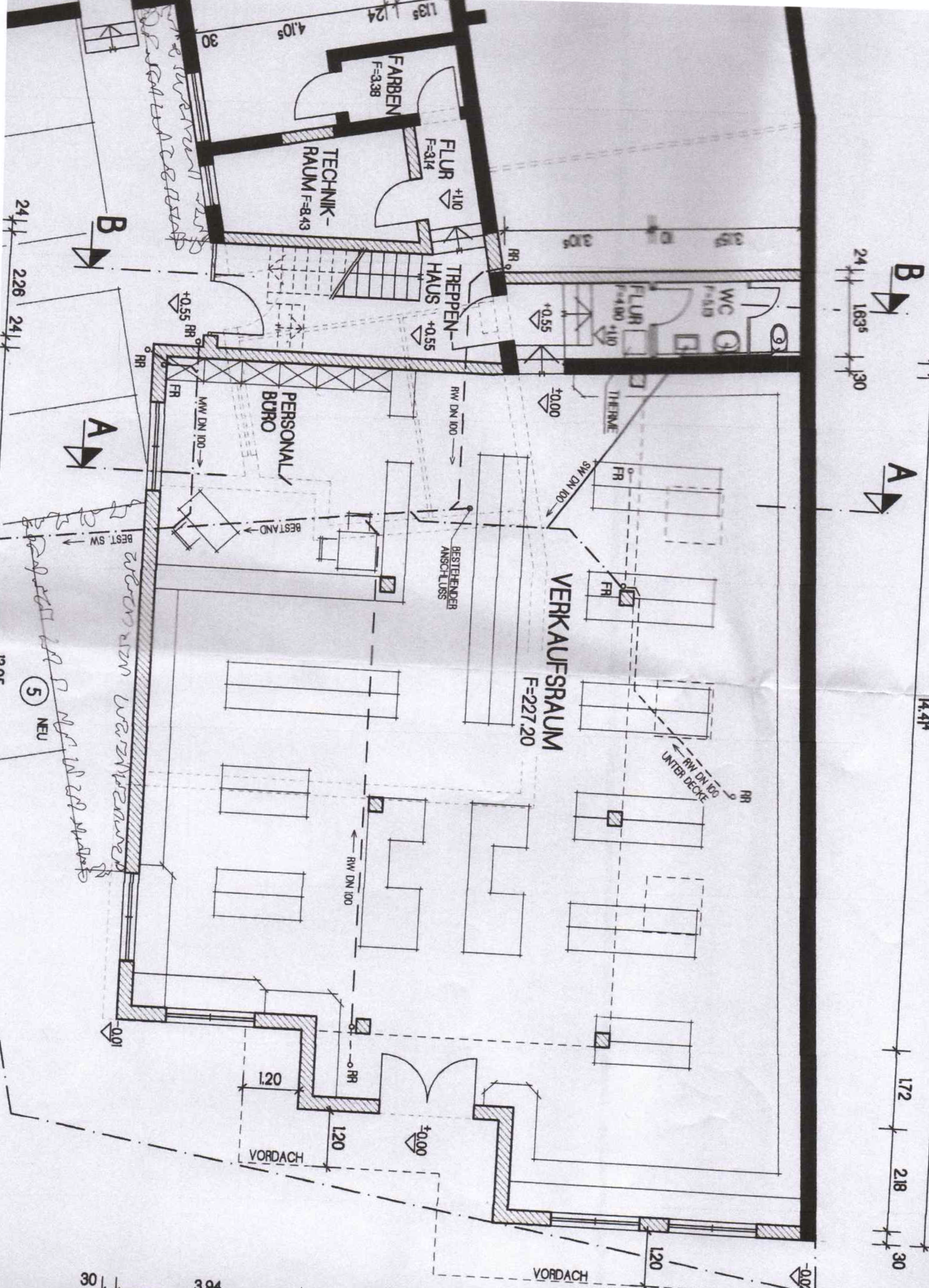 Büro-/Praxisfläche zur Miete provisionsfrei 6,50 € 6 Zimmer 238,2 m²<br/>Bürofläche Vorstadt Zellingen Zellingen 97225