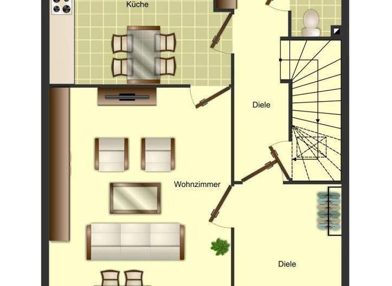 Wohnung zur Miete 1.399 € 4 Zimmer 122 m² EG Fanny-Lewald-Straße 15 Bocholt 46397