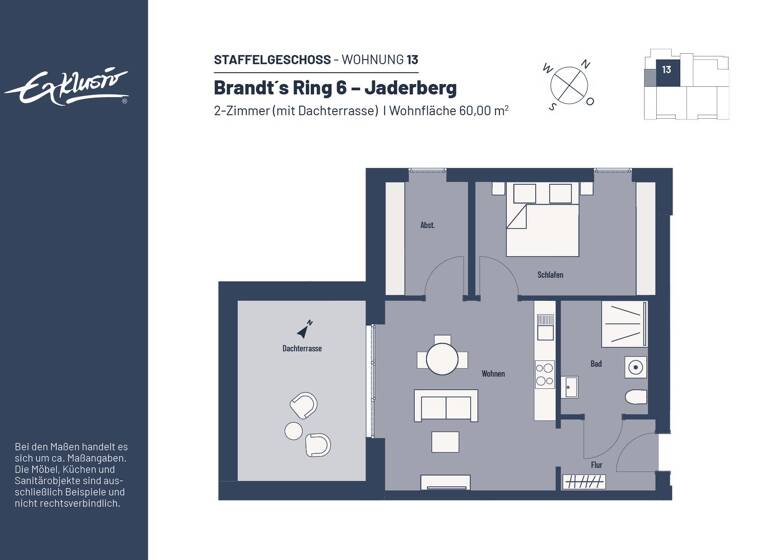 Wohnung zur Miete - Erstbezug 438 € 2 Zimmer 60 m² frei ab 01.07.2026 Jaderberg Jade 26349