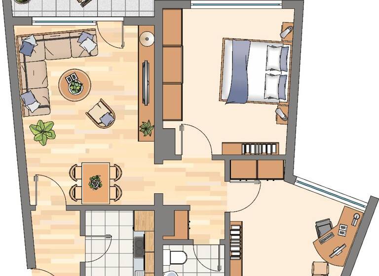 Wohnung zur Miete 550 € 3 Zimmer 65 m² 3. Geschoss Meylantstraße 15 Wickede Dortmund 44319