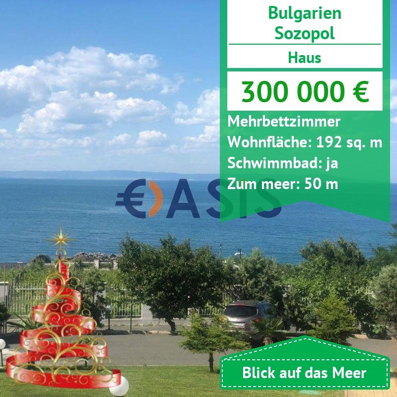 Haus zum Kauf provisionsfrei 300.000 € 4 Zimmer 192 m²<br/>Wohnfläche ulica ,,Kolokita" 89 Sozopol 8130