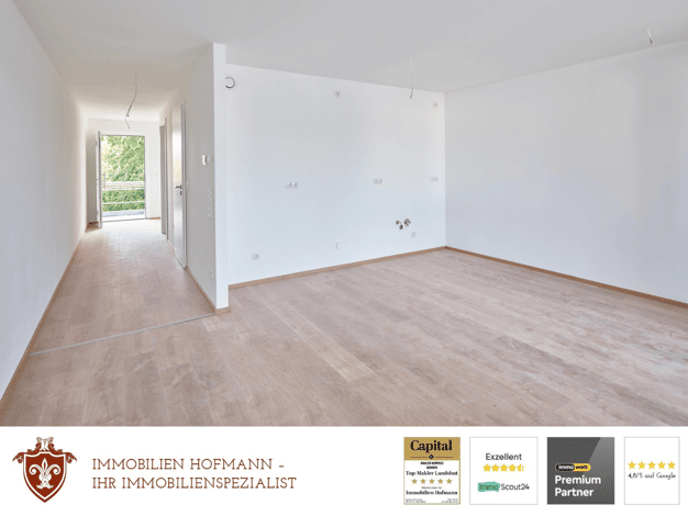 Wohnung zur Miete - Erstbezug 705 € 2 Zimmer 52,7 m² 1. Geschoss frei ab 01.10.2026 Velden 84149