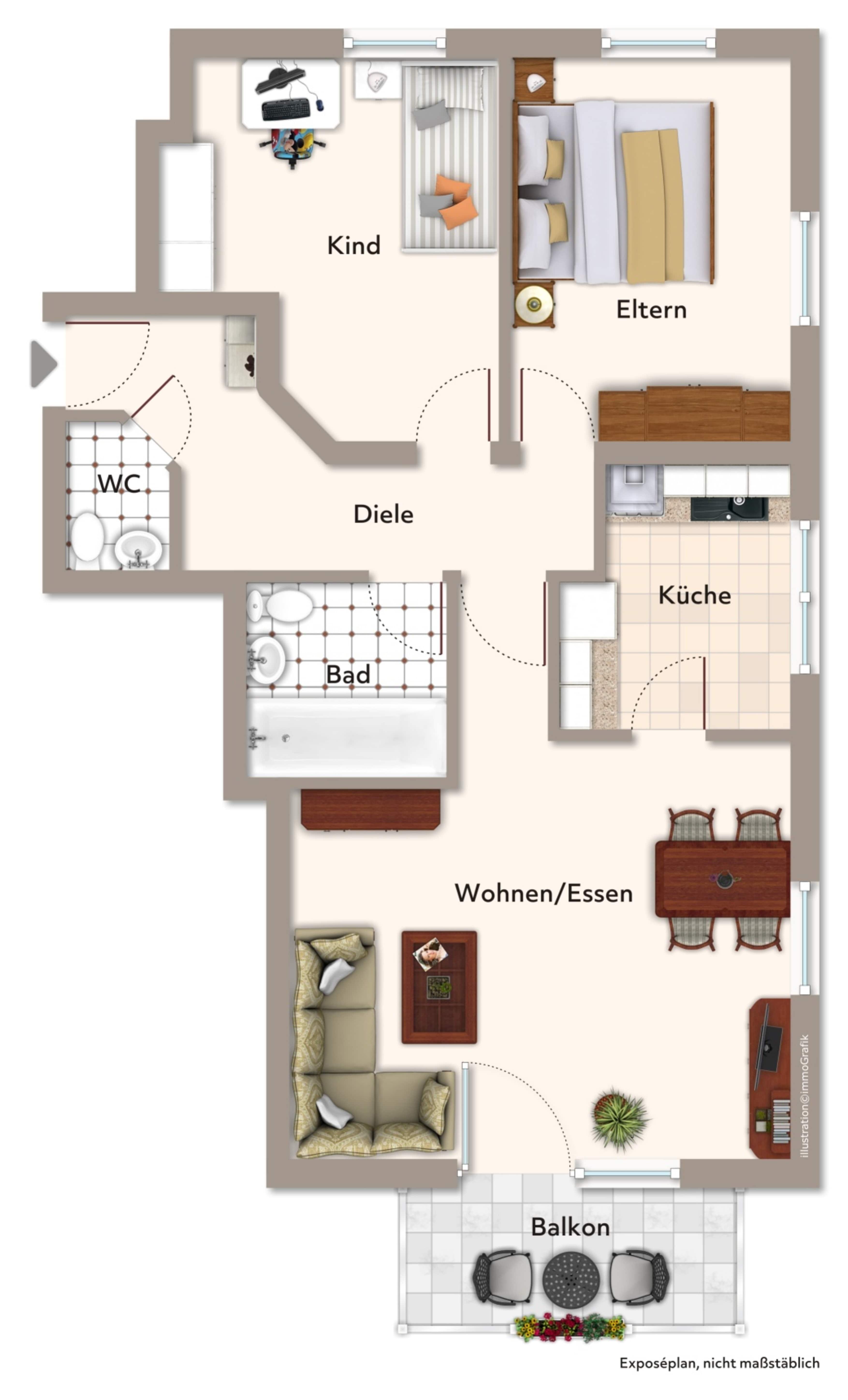 Wohnung zum Kauf 228.000 € 3 Zimmer 68 m²<br/>Wohnfläche 1.<br/>Geschoss Höchstadt Höchstadt 91315