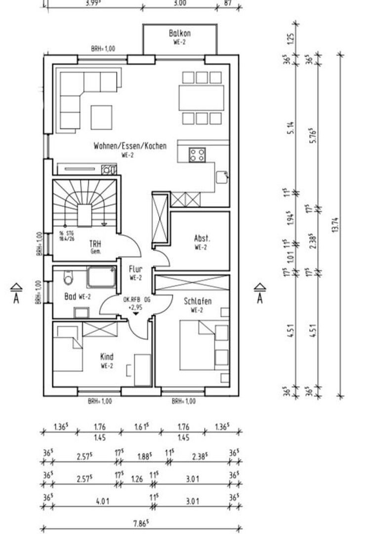 Wohnung zur Miete 1.190 € 3 Zimmer 79,2 m²<br/>Wohnfläche 1.<br/>Geschoss 01.03.2025<br/>Verfügbarkeit Frankweiler 76833