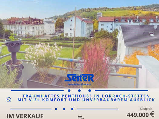 Penthouse zum Kauf 449.000 € 3 Zimmer 80 m² Pestalozzistraße 64 Stetten Lörrach 79540
