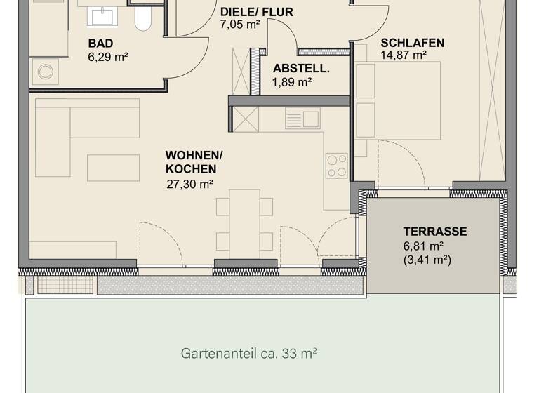 Wohnung zum Kauf 309.000 € 2 Zimmer 60,8 m²<br/>Wohnfläche Angergasse 2 Hainstadt Hainburg 63512