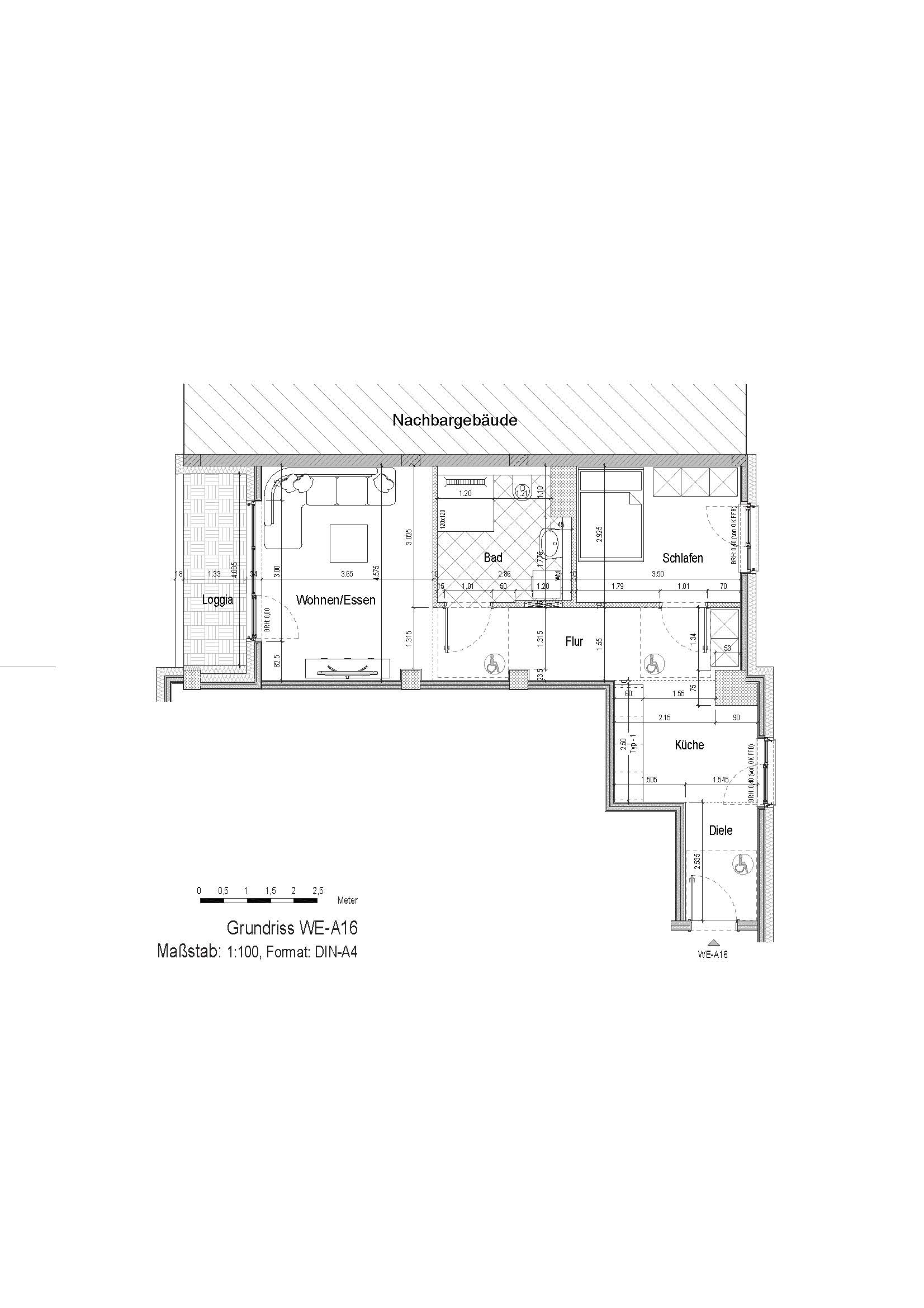 Wohnung zum Kauf provisionsfrei 449.900 € 2 Zimmer 58,8 m²<br/>Wohnfläche 2.<br/>Geschoss Gallus Frankfurt am Main 60326