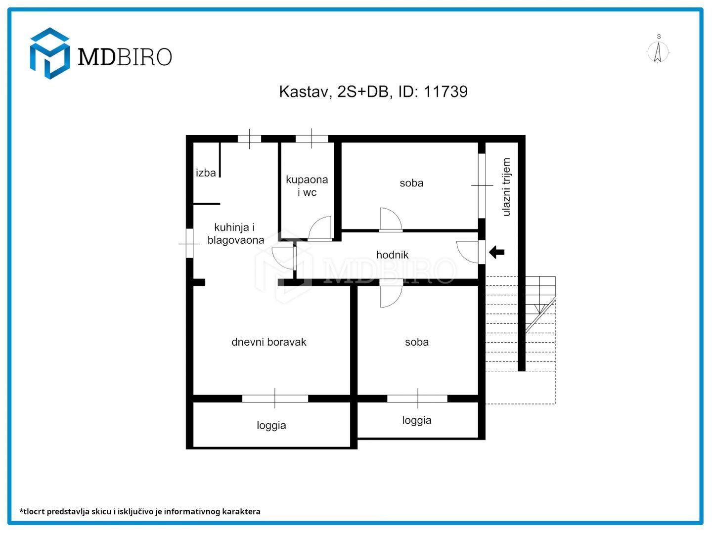 Wohnung zum Kauf 238.000 € 3 Zimmer 95 m²<br/>Wohnfläche Spincici