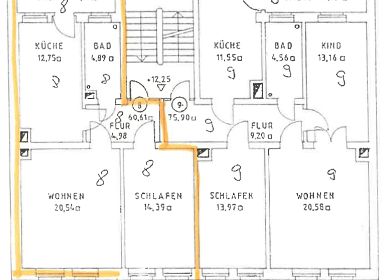 Wohnung zur Miete 325 € 2 Zimmer 60,6 m² 4. Geschoss frei ab sofort Alleestr. 4 Haselbrunn Plauen 08525