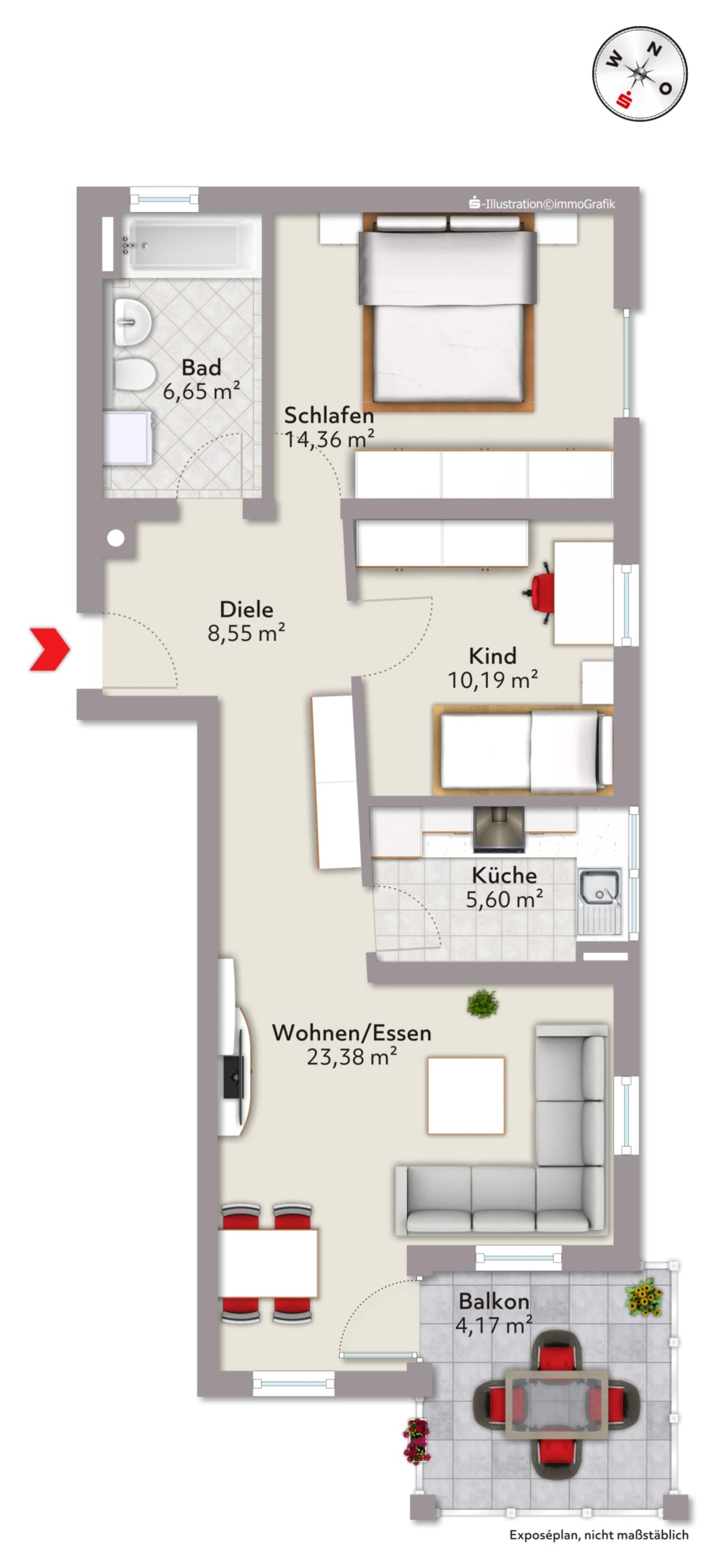 Wohnung zum Kauf 250.000 € 3 Zimmer 71,9 m²<br/>Wohnfläche Plauen (Kantstr.) Dresden 01187