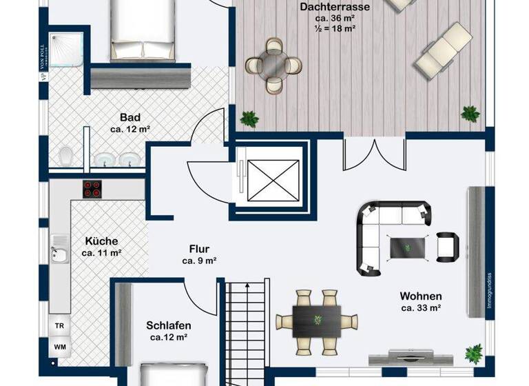 Penthouse zum Kauf 596.000 € 4 Zimmer 140 m² 4. Geschoss Hohenstein Wolfsburg 38440