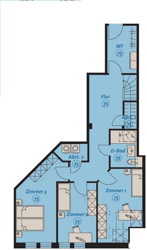 Maisonette zur Miete 1.998 € 5 Zimmer 162,4 m²<br/>Wohnfläche 4.<br/>Geschoss 01.04.2025<br/>Verfügbarkeit Gutenbergplatz 5 Zentrum - Südost Leipzig 04103