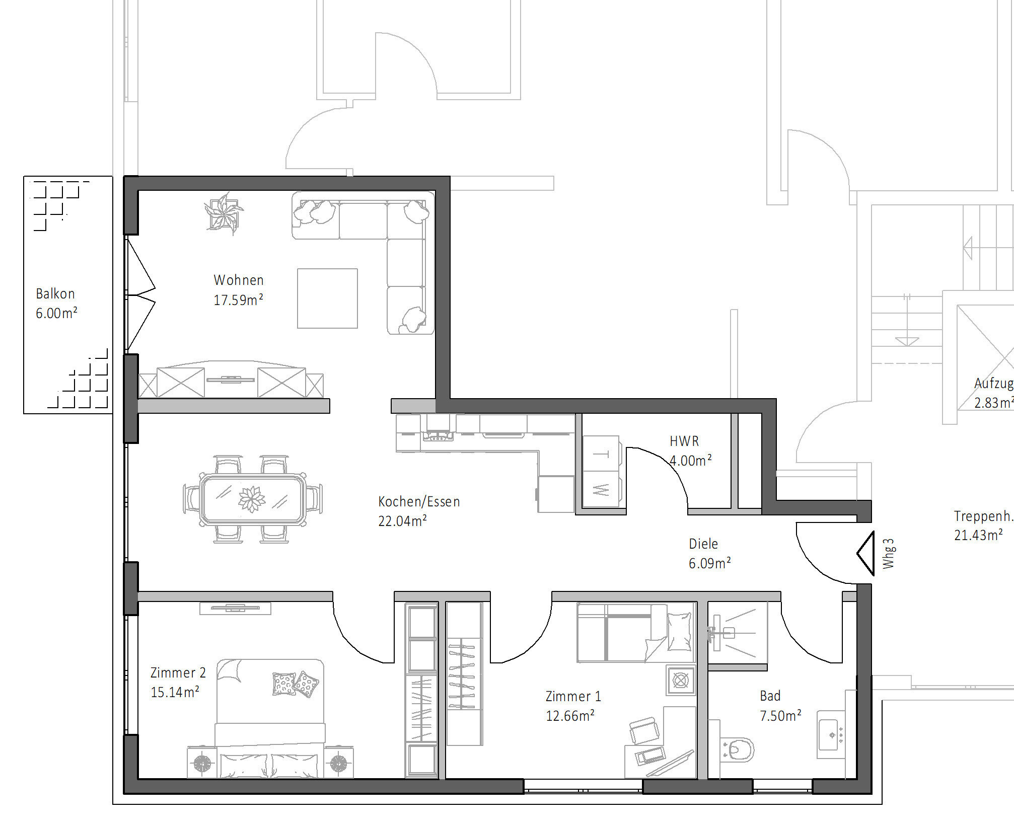 Wohnung zum Kauf provisionsfrei 315.000 € 3 Zimmer 88 m²<br/>Wohnfläche 1.<br/>Geschoss ab sofort<br/>Verfügbarkeit Landolfshausen Landolfshausen 37136