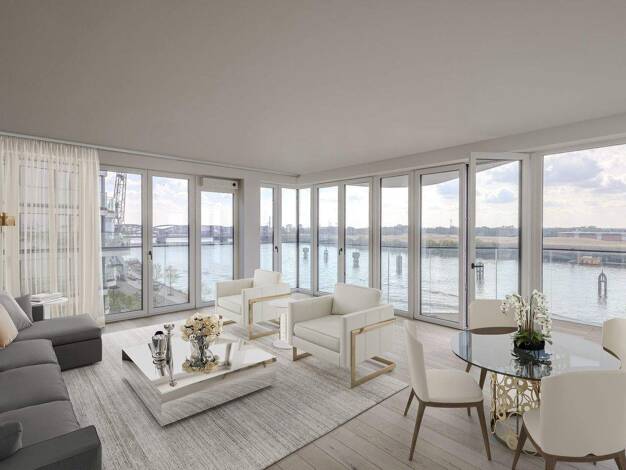 Studio zum Kauf 2.400.000 € 4 Zimmer 140 m² 4. Geschoss HafenCity Hamburg, HafenCity 20457