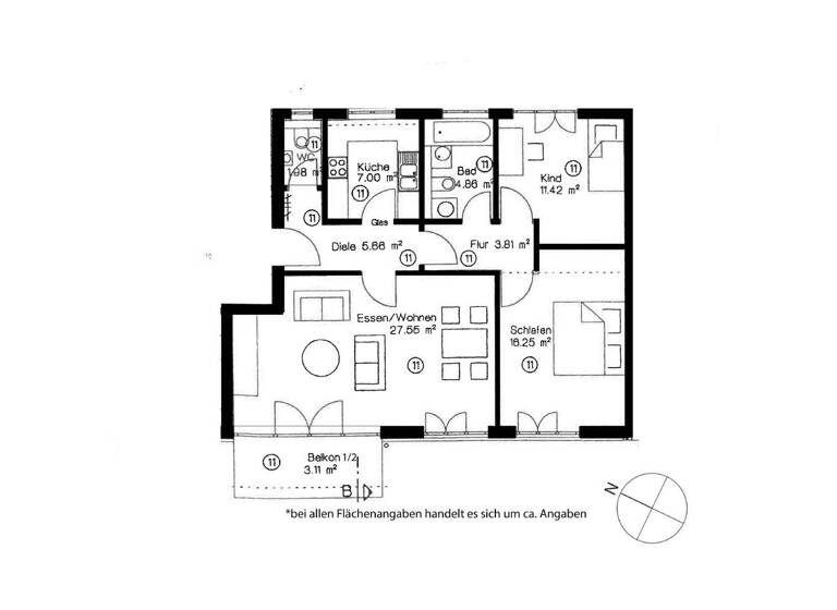 Wohnung zum Kauf 600.000 € 3 Zimmer 81,6 m² Ottobrunn 85521